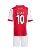 Ajax Oscar Gloukh #10 Domácí dres pro děti 2025-26 Krátký Rukáv (+ trenýrky)